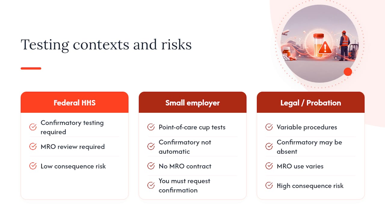 What this means for workplace and legal drug testing — overview diagram