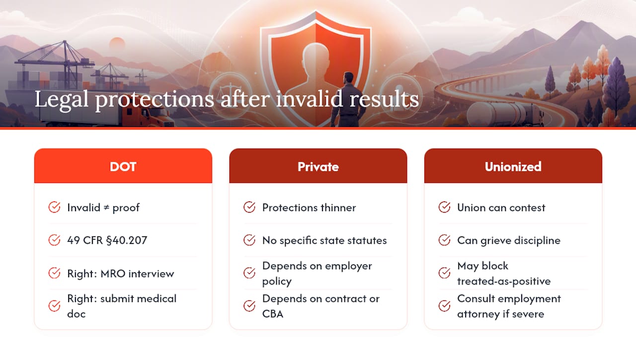 What Legal Protections Exist After an Inconclusive Result? — overview diagram