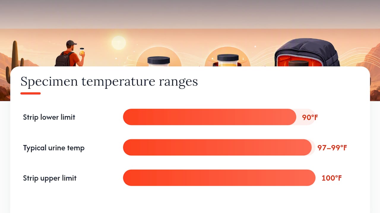 Why Specimen Temperature Matters and How Collection Cups Check It — overview diagram