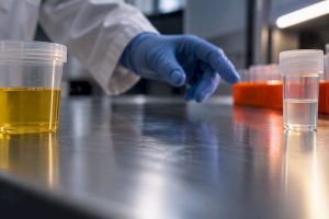 Paired specimens prepared for drug testing