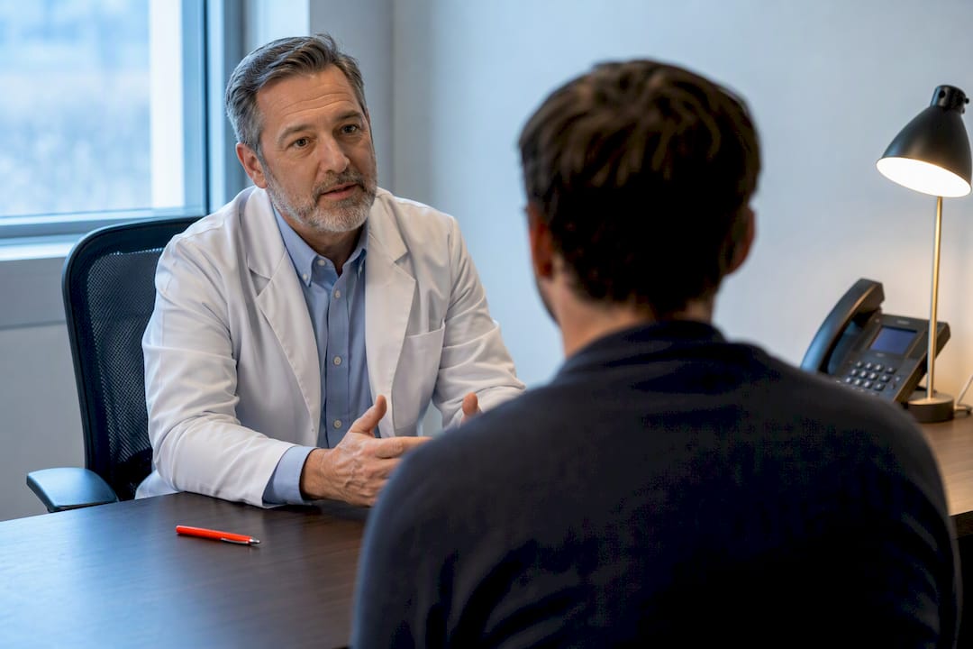 MRO physician conducting verification interview